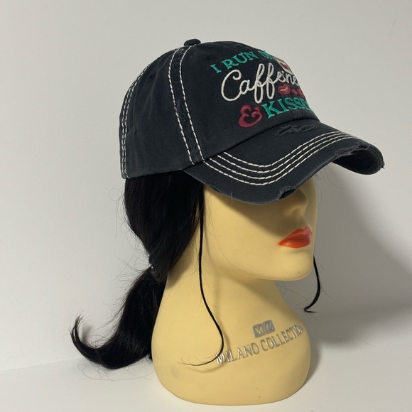 1268-Distressed Washed Ball Cap - Washed Black - Picture 5 of 6